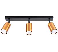 Sollux Lighting Winx plafonnier 3x10 W noir-cuivre SL.1376