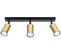 Sollux Lighting Winx plafonnier 3x10 W noir-doré SL.1384