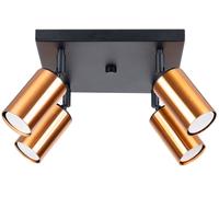 Sollux Lighting Winx plafonnier 4x10 W noir-cuivre SL.1378