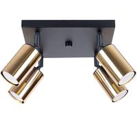 Sollux Lighting Winx plafonnier 4x10 W noir-doré SL.1386