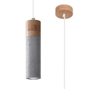 Sollux Lighting Zane lampe suspendue 1x40 W gris/cendre-bois SL.0965