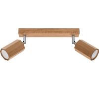 Plafonnier géométrique en bois chene 30 x 20 cm