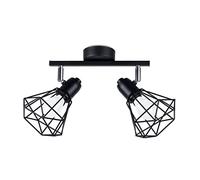 Sollux Lighting Artemis plafonnier 2x40 W noir SL.1106