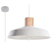 SOLLUX Suspension AFRA Éclairage de Plafond Lampe en Béton Ampoule LED Design Minimaliste Installation Facile Couleur Gris 40x40x115 cm
