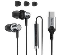 SOLMIMI Casque filaire USB C avec suppression du bruit - Écouteurs USB C filaires - Compatible avec iPhone 15 16/Pro Max Samsung S24 S23 S22 S21 S20+ Fold 3 4 5 pixels 7 8 6 4 Pro