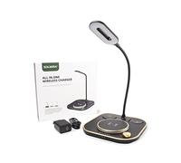 SOLMIRA Chargeur à Induction Noir, Charge Rapide 15W 3 en 1 avec Lumière, Smartphone, iPhone, Samsung, Xiaomi, Huawei, Oppo, One Plus, Apple Watch et Airpods