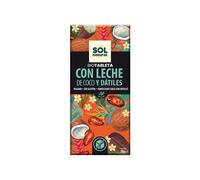 Solnatural Vegan Chocolate With Coconut Milk and Bio Dates 70g