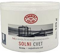 Solni Cvet - Sel Fleuri 125 g (Appellation d'Origine Protégée) - Sel de mer non raffiné - Excellent pour la cuisine et le sel de table (paquet de 6)