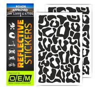 SOLNIT DIN67520 ECE104 - Fabriqué avec O rafol 5600 - Bande réfléchissante - Autocollant imperméable - Pour enfants, voiture, moto, casque, jantes, vélo, réflexion yeux de chat (noir, lot 72)