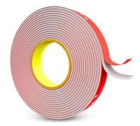 SOLNIT Ruban de montage double face très résistant et étanche, adhésif de montage puissant pour décoration de maison, bureau, voiture, panneau en verre, mur, fabriqué avec 3 M 4229P (5mm x 3meter)