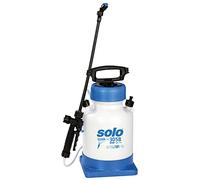 SOLO 30506 Pulvérisateur à pression de 5 litres pour détergents alcalins de pH 7-14 avec support 305 B, blanc bleu