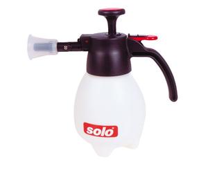 Solo 418 Pulvérisateur à Pression à Une Main avec poignée Ergonomique pour Jardinage, fertilisation, Nettoyage et Utilisation générale, 1 Litre, Blanc et Rouge, Blanc et Rouge