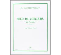 Partitions classique COMBRE LACOURT-WOLFF - SOLO DE -CONCOURS ALLA PASTORALE EN RE MAJEUR - VIOLON, PIANO Violon