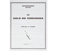 SCHROEDER-MEYER HERMANN - SOLO DE CONCOURS N.3 - VIOLON