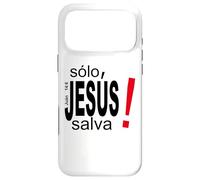 Solo Jesús Salva vidas, Salvación Espiritual Eterna Coque pour iPhone 17 Pro Max