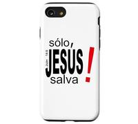 Solo Jesús Salva vidas, Salvación Espiritual Eterna Coque pour iPhone SE (2020) / 7/8