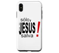 Solo Jesús Salva vidas, Salvación Espiritual Eterna Coque pour iPhone XS Max