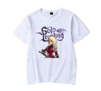 Solo Leveling Merch T-Shirts à Manches Courtes Garçon Fille Anime Col Rond Tees Tops