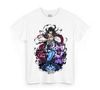 Solo Leveling - Ombres du monarque, T-shirt blanc, manches courtes, unisexe, adulte, 100 % coton, idée cadeau Anime Manga, blanc, XXL
