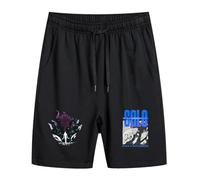 Solo Leveling Short d'été unisexe Sung Jinwoo Anime décontracté, Noir-b, XL