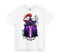 Solo Leveling - Sung Jin-woo Arise et Igris Monarch, T-shirt blanc d'été, manches courtes, unisexe pour adultes, 100 % coton, idée cadeau Anime Manga, Blanc, XL
