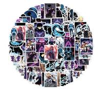 Solo Levels Autocollant Anime Personnage Sung Jin-Woo Figure Graffiti Décalque Pour Tablette Coupe Skateboard Vélo Décoration Casque 50pcs