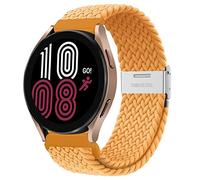 Solo Loop Tressée compatible avec Samsung Galaxy Watch 3 45mm/Galaxy Watch 46mm/Gear S3 Frontier Classic/for Fossil Gen 6/5E 44mm/Gen 5 LTE,Bracelet en nylon élastique 22mm