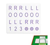 Solo Mahjong Board - Tiles Table Travel Set, Practice Board for Training, Single Mahjong Tool, Travel Pool Piece with Non Slip Stable Synthetic Base, Family Beginner Tool for Strategizing & Playing