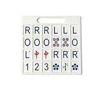 Solo Planche de mahjong avec 24 emplacements d'entraînement portable Äid, 22 x 22 x 1 cm, aide à la pratique du Mahjong, aide à la stratégie Mahjong, design de pacte portable, pour la maison, les