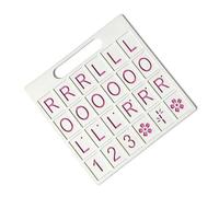 Solo Planche de mahjong avec 24 emplacements d'entraînement portable Äid, 22 x 22 x 1 cm, aide à la pratique du Mahjong, aide à la stratégie Mahjong, design de pacte portable, pour la maison, les