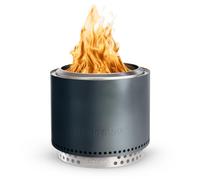 Solo Stove Brasero Bonfire et Support 2.0 | Brasero Portable de sans émission de fumée, Combustion Naturelle du Bois, avec bac à Cendres Amovible, Acier Inoxydable, 49,5 x 44,5 cm, 11,4kg, Gris