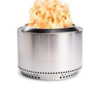 Solo Stove Brasero Yukon et Support 2.0 | Brasero de sans émission de fumée, Combustion Naturelle du Bois, avec bac à Cendres Amovible, Acier Inoxydable, 68,5 x 50,5 cm, 18,3 kg, Argent