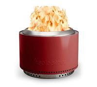 Solo Stove Brasero Yukon et Support 2.0 | Brasero de sans émission de fumée, Combustion Naturelle du Bois, avec bac à Cendres Amovible, Acier Inoxydable, 68,5 x 50,5 cm, 20 kg, Rouge