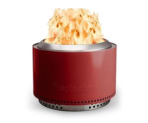 Solo Stove Brasero Yukon et Support 2.0 | Brasero de sans émission de fumée, Combustion Naturelle du Bois, avec bac à Cendres Amovible, Acier Inoxydable, 68,5 x 50,5 cm, 20 kg, Rouge