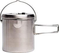 Solo Stove Camping Marmite 1800 ml | Incl. Sac de transport, graduations en oz et ml, bec verseur, couvercle et poignées rabattables, Acier inoxydable, 14 x 15,5 cm, Volume : 1,8 L, 354 g