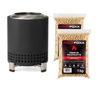 Solo Stove Mesa Cheminée de table avec 2 kg de granulés de bois, mini cheminée de table en acier inoxydable à faible fumée, portable, idéale pour balcon, jardin et camping