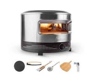 Solo Stove Pi Prime Kit essentiel pour four à pizza | Comprend une pierre à pizza en cordiérite, un abri, une peau en bambou, un tourneur, un tapis, un thermomètre et un coupe-pizza