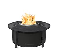 Solo Stove Plateau Surround pour brasero, Petit | Permet de surélever Les braseros Ranger et Bonfire, Acier thermolaqué/Tissu d'extérieur résistant aux UV, Dimensions (HxDia) : 51 x 107 cm, Noir