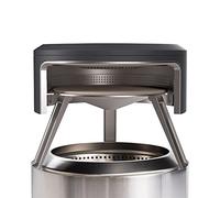 Solo Stove Yukon Pi Fire Four à Pizza | Accessoire pour Brasero Yukon, Avec Sac de Transport et Pierre à Pizza, Structure pour Feu de Bois, Acier Inoxydable, (H x Dia): 48.5 x 67 cm, 20 kg