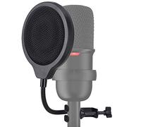 SoloCast Filtre anti-pop pour microphone HyperX SoloCast 10,2 cm 3 couches pare-brise avec clip flexible à 360° col de cygne SUNMON