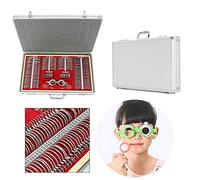 SOLOCJNL Lot de 266 lentilles d'échantillonnage optique avec bord en métal et boîte en aluminium