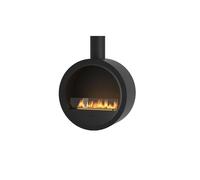 SOLOLED Cheminée au bioéthanol suspendue de plafond Incyrcle Slim - Biocheminée ronde de Design d.70 cm