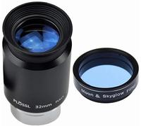 SOLOMARK Kit de filtres télescopiques télescopiques de 32 mm 1,25" et Moon Skyglow - 4 éléments Plossl - Filetage pour filtre astronomie standard de 1,25"