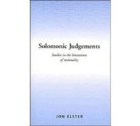 Solomonic Judgements Jon Elster (Auteur)