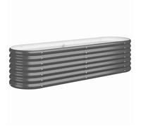 SOLOMOON@ Jardinière/Lit surélevé - anti-corrosif - Pour jardin - Acier galvanisé Anthracite FR235