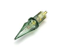 Solong Aiguille Tatouage Kit 20pcs, Aiguilles jetables Transparent Cartouches #10 Bugpin 9 Doublure ronde à cône extra-long, Idéales pour un travail de ligne fin et précis (1009RL-X)
