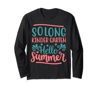 Solong Kindergarten Hello Summer Funny Back to School Kids Manche Longue