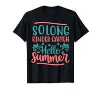 Solong Kindergarten Hello Summer Funny Back to School Kids T-Shirt Graphique avec Valeur