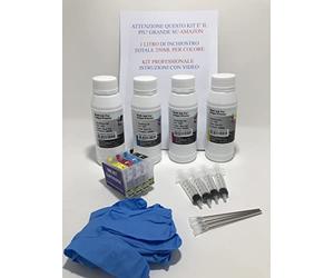 SOLOSHOPITALIA Cartouche d'encre rechargeable Europa 405 405XL avec puce compatible avec Epson Workforce WF-4830 WF-4820 WF-3820 WF-7830 WF-7835 WF-7840 WF-7310