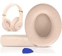SoloWIT® Coussinets d'oreille, Oreillettes de Remplacement pour Beats Studio 3 et Studio 2 Casque Circum-aural, Cache-Oreilles Couverts en Cuir Protéine, Supression de Bruit Mousse à Mémoire